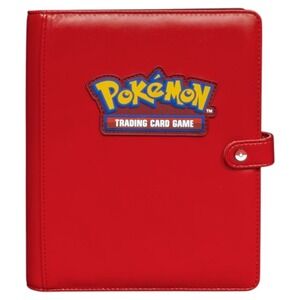 Ultra Pro Pokemon Premium Snap 4 Pocket Binder Album TCG Red Holds 160 Cards